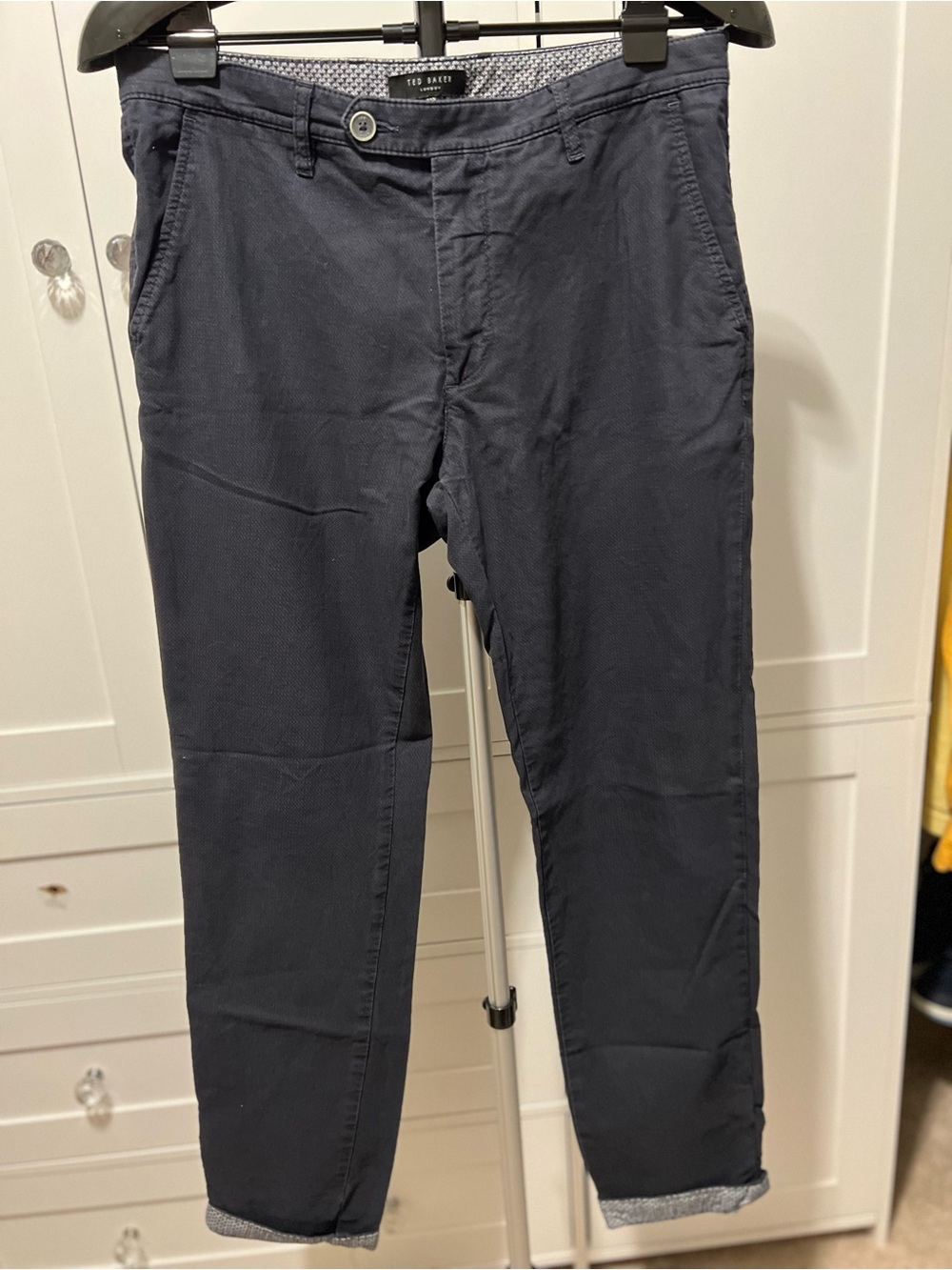Ted Baker Dark Navy Slim Chinos 32 x 30